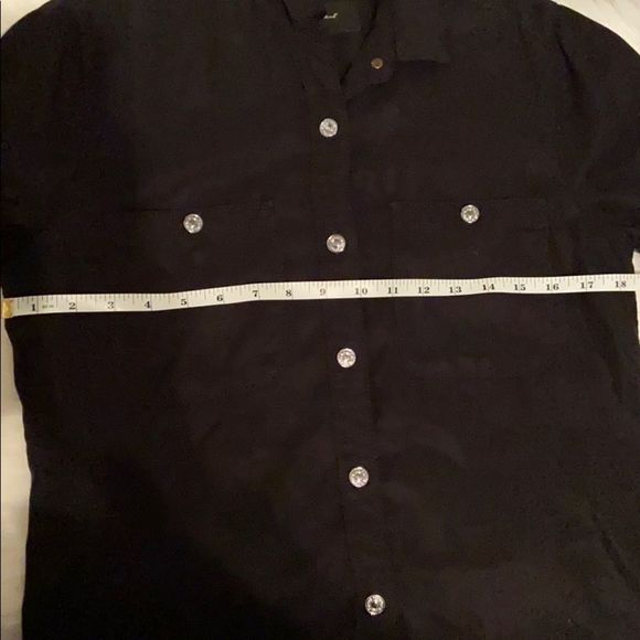 7 for All Mankind black button down top - Picture 5 of 6